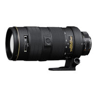 Nikon AF-S Zoom-Nikkor ED 80-200mm f/2.8D IF Manual De Instrucciones
