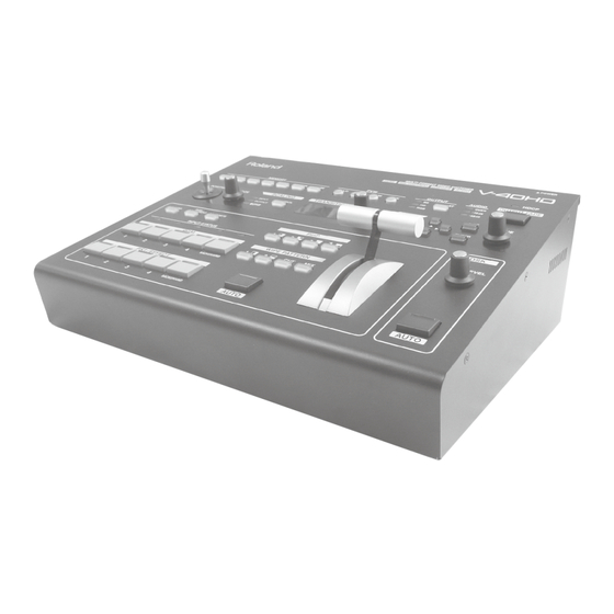 Roland V-40HD Manual De Usuario