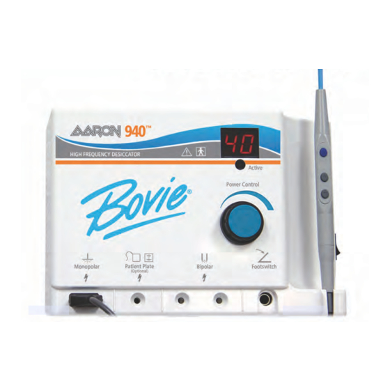 Bovie AARON 940 Manuales