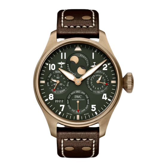 IWC Schaffhausen BIG PILOT'S WATCH PERPETUAL CALENDAR Manuales