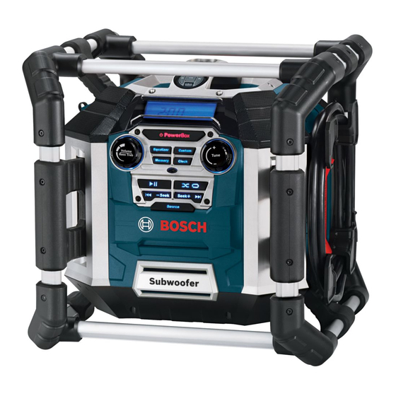 Bosch PB360D Manuales