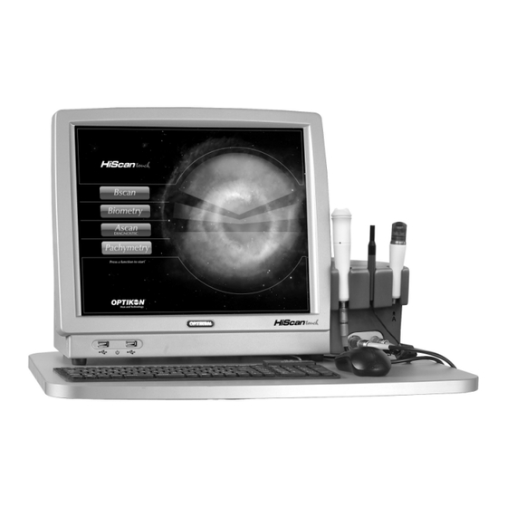 OPTIKON 2000 HiScan Manual