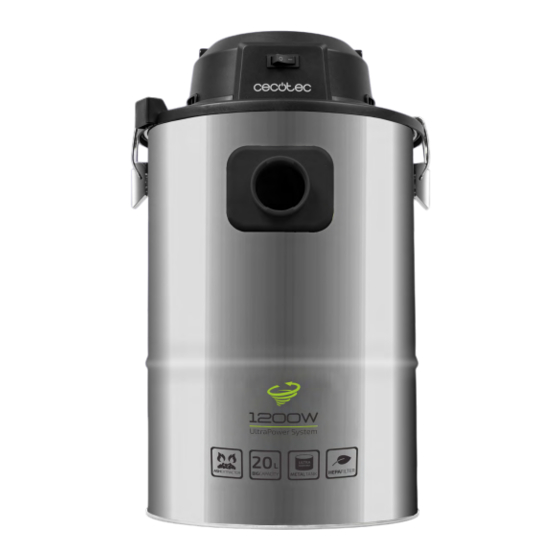 cecotec CONGA POWERASH 1200 STEEL Manual De Instrucciones