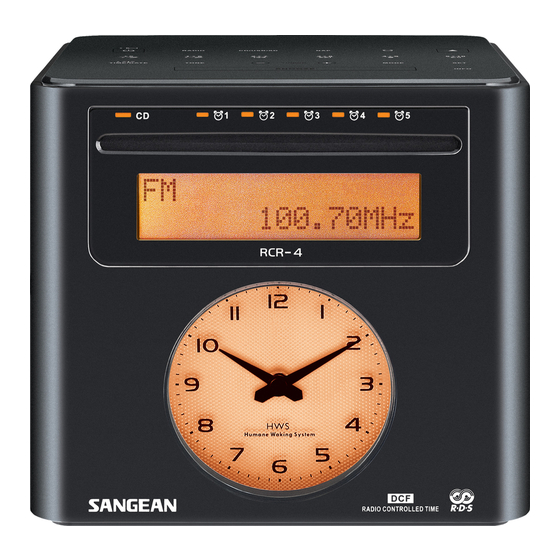 Sangean RCR-4 Manual Del Usario