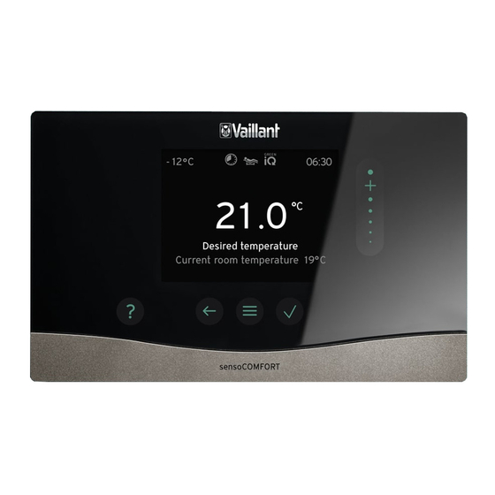 Vaillant sensoCOMFORT VRC 720/2 Manual De Uso E Instalación
