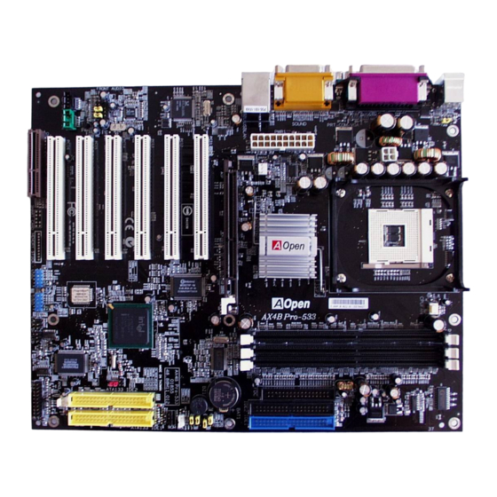 AOpen AX4B Pro-533 Manual