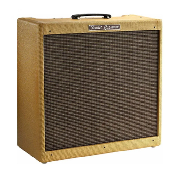 Fender '59 Bassman Ltd Instrucciones De Funcionamiento