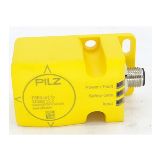 Pilz PSEN cs1.1p Manual De Instrucciones