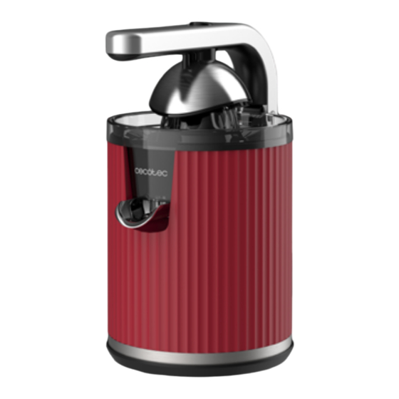 cecotec XQUEEZE RETROJUICE 600 STEEL Manual De Instrucciones