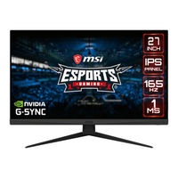 MSI Optix G273 3CA7 Guía De Usuario