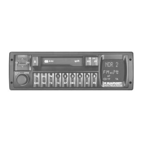 Blaupunkt Montreux RCR 44 Instrucciones De Montaje