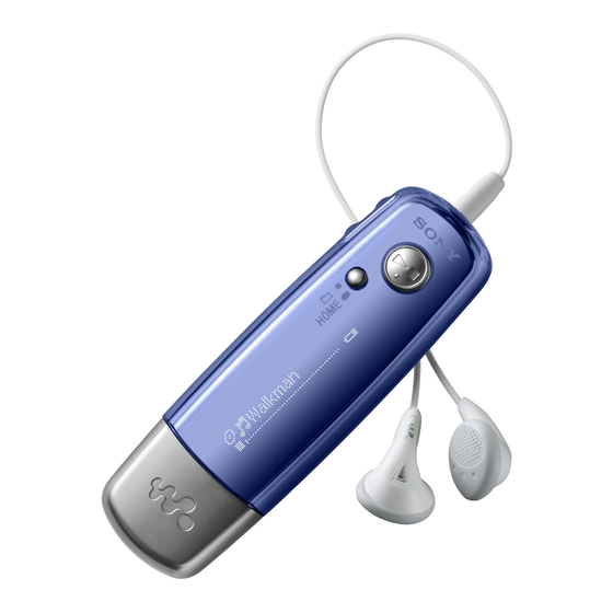 Sony Walkman NW-E002F Guia De Inicio Rapido
