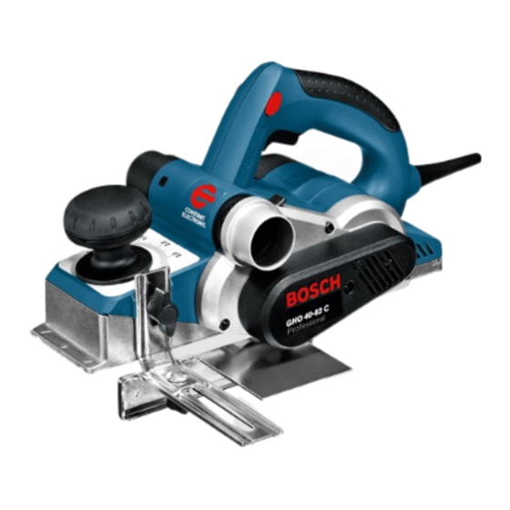 Bosch GHO 40-82 C PROFESSIONAL Manual De Instrucciones