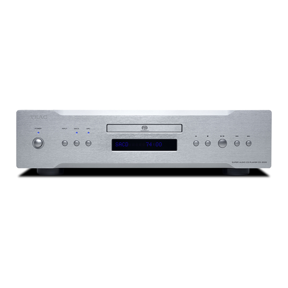 Teac CD-3000 Manual Del Usuario