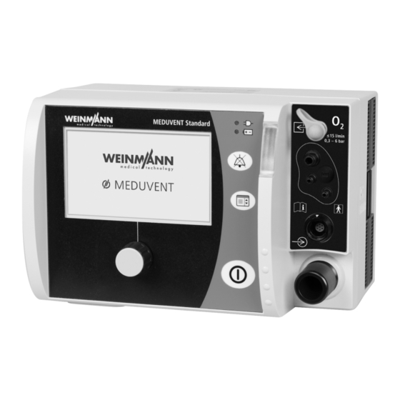 Weinmann MEDUVENT Standard Instrucciones De Uso