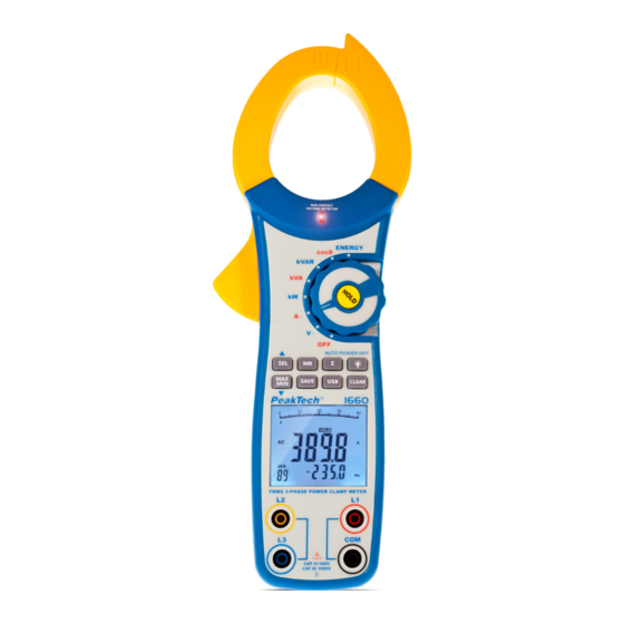 PeakTech 1660 Manual De Instrucciones