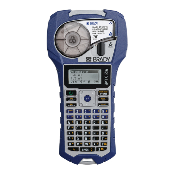 Brady M210 Manual Del Usuario