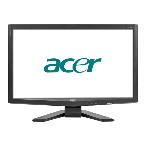 Acer X223H Manual Del Usuario