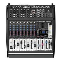 Behringer EUROPOWER PMP5000 Manual De Instrucciones