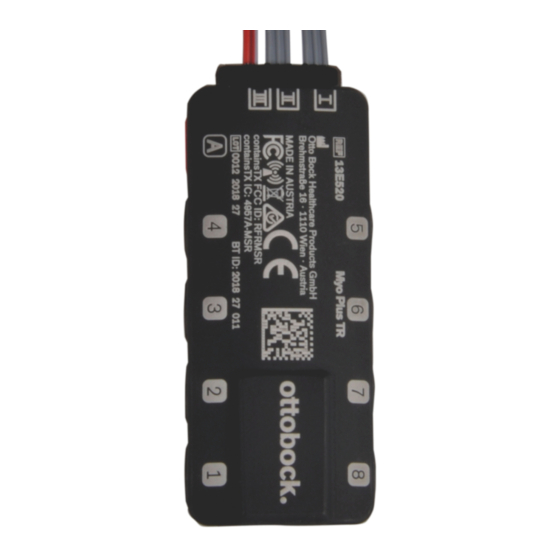 Ottobock Myo Plus Instrucciones De Uso