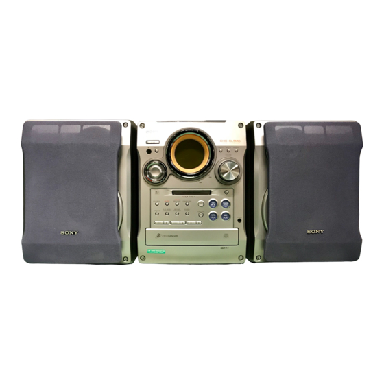 Sony CHC-CL5MD Manual De Instrucciones