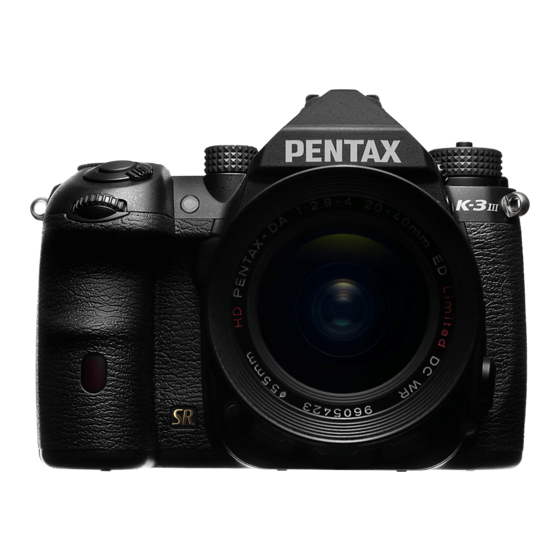 Ricoh PENTAX K-3 III Guía De La Comunicación Inalámbrica