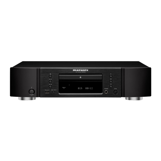 Marantz CD6005 Antes De Empezar
