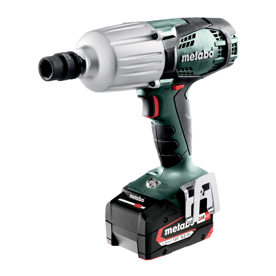 Metabo SSW 18 LTX 600 Instrucciones De Manejo