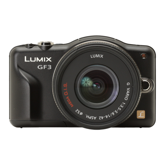 Panasonic Lumix DMC-GF3 Manuales