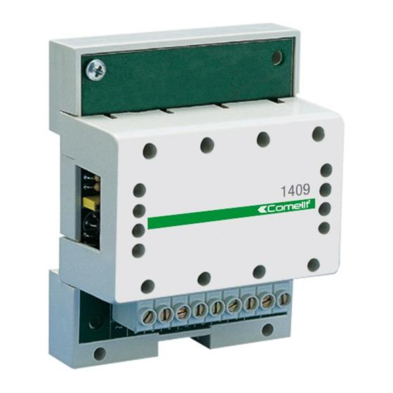Comelit 1409 Manual Tecnico