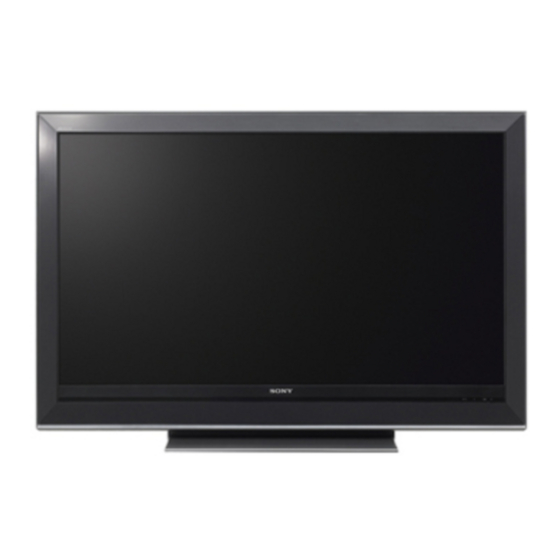 Sony Bravia KDL-52W3000 Manual De Instrucciones