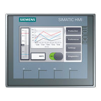 Siemens SIMATIC HMI 500 Comfort Instrucciones De Servicio