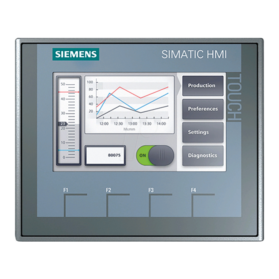 Siemens SIMATIC HMI KP400 Comfort Instrucciones De Servicio