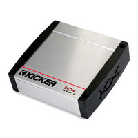 Kicker KX2400.1 Manual Del Propietário