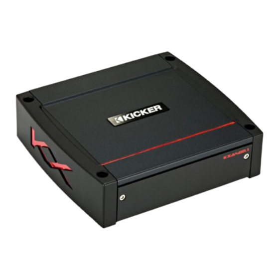 Kicker KX.1 Serie Manual Del Propietário