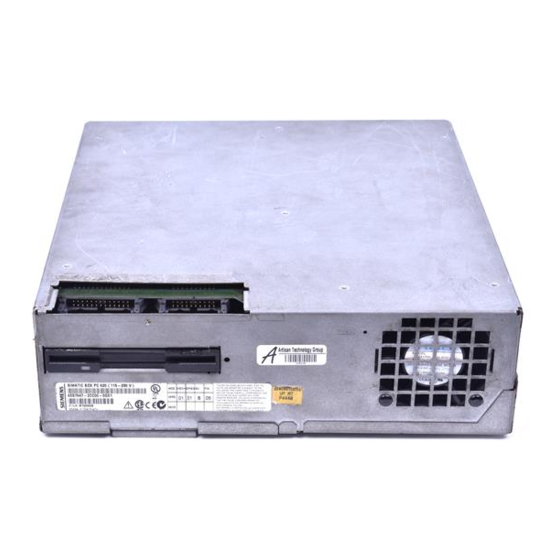 Siemens SIMATIC Box PC 620 Instrucciones De Servicio