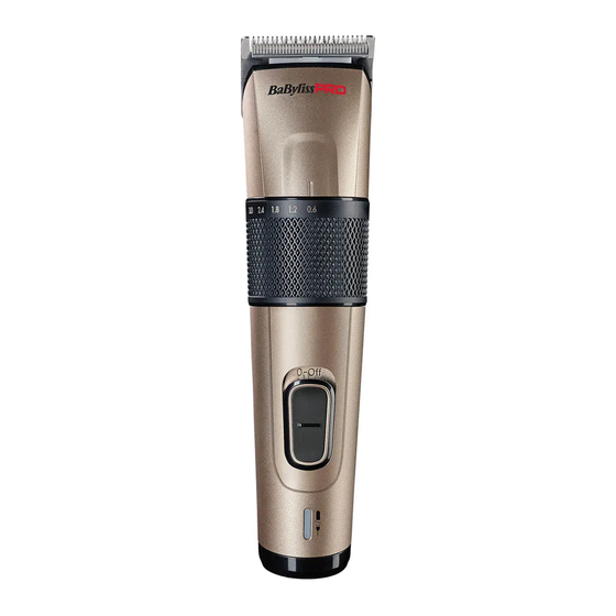 BaByliss PRO FX862E Manual Del Usuario