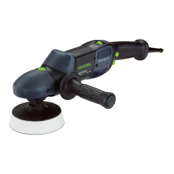 Festool SHINEX RAP 150 FE Manual De Instrucciones