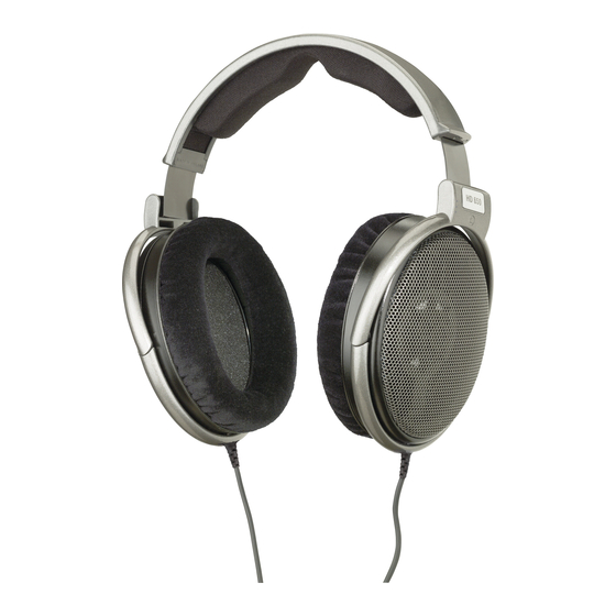 Sennheiser HD 650 Instrucciones Para El Uso