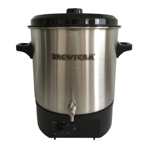 BREWFERM rvs 27 l Manuales