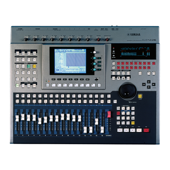 Yamaha AW4416 Guía De Referencia