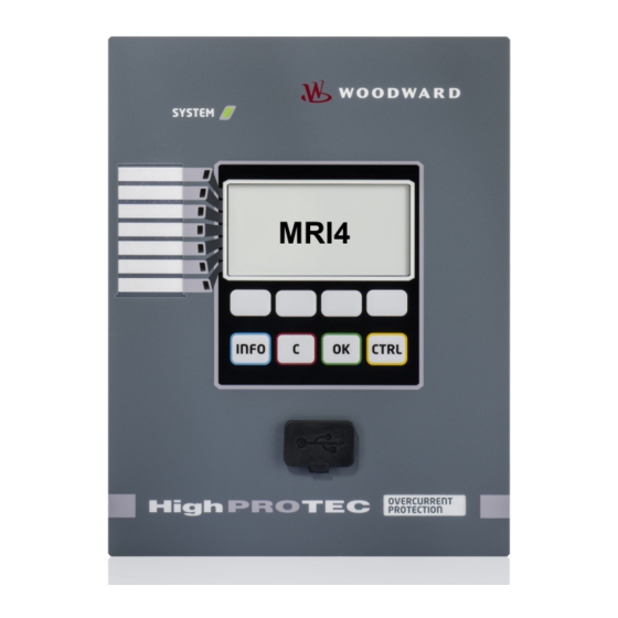 Woodward HighPROTEC MRI4 Manual De Referencia