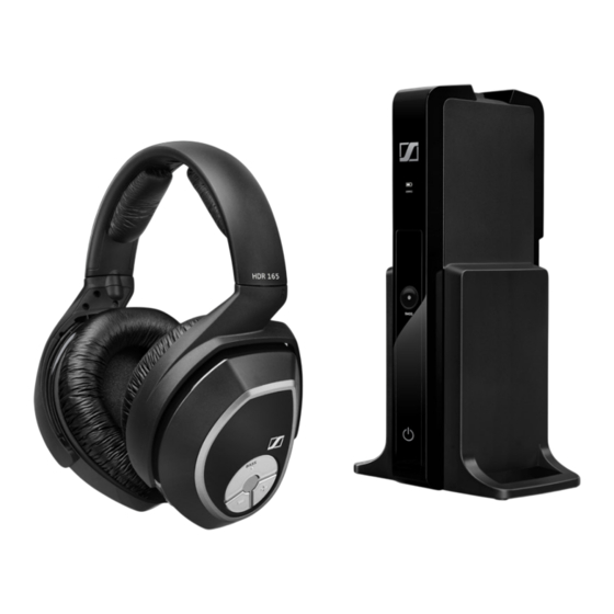 Sennheiser RS 165 Instrucciones De Uso