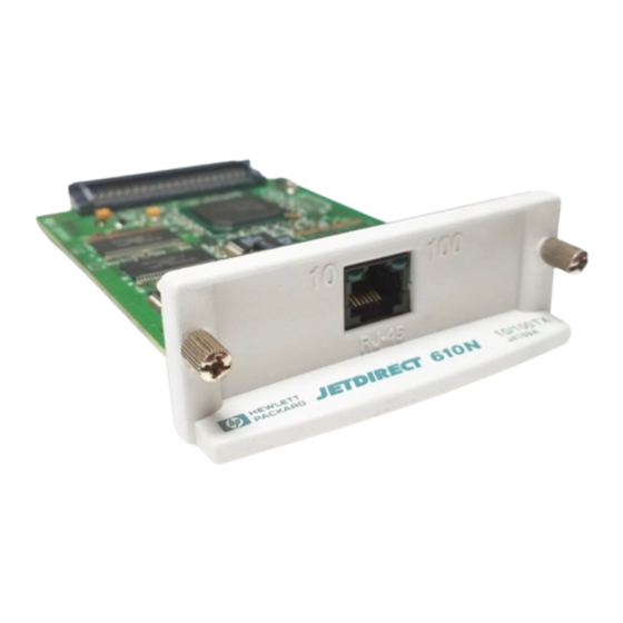 HP JetDirect 610N Guia De Instalacion