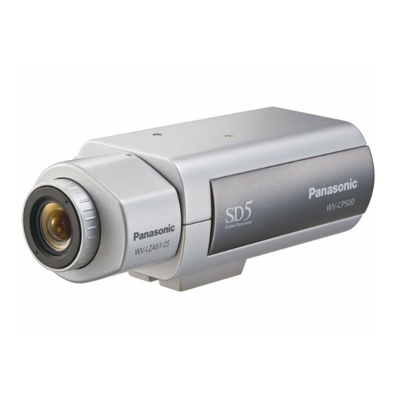 Panasonic WV-CP500/G Guia De Instalacion