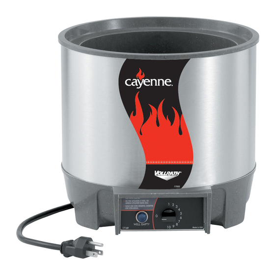 Vollrath Cayenne Heat 'N Serve Manuales