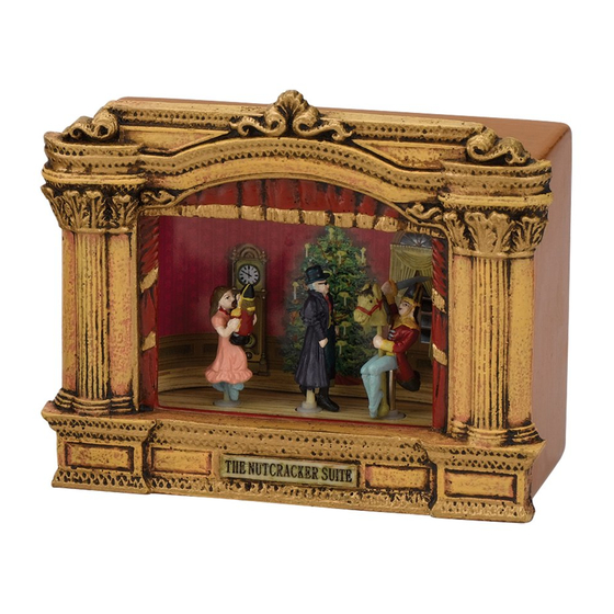 Mr. Christmas Gold Label WIND-UP MUSICAL MINIATURE Guia De Inicio Rapido