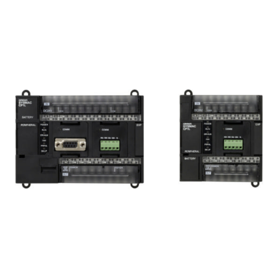 Omron CP1L-M40DR-A Guía Rápida
