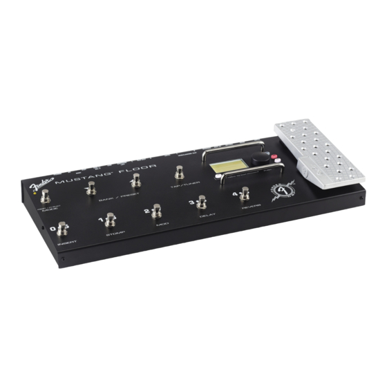 Fender MUSTANG FLOOR Manual De Instrucciones (Avanzado