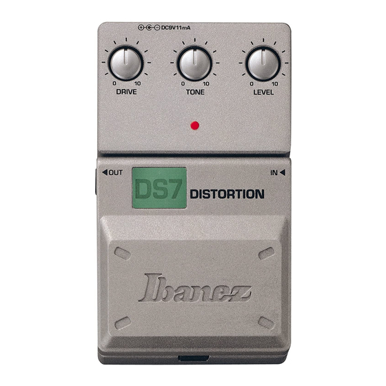 Ibanez TONE-LOK DS7 DISTORTION Manual Del Propietário